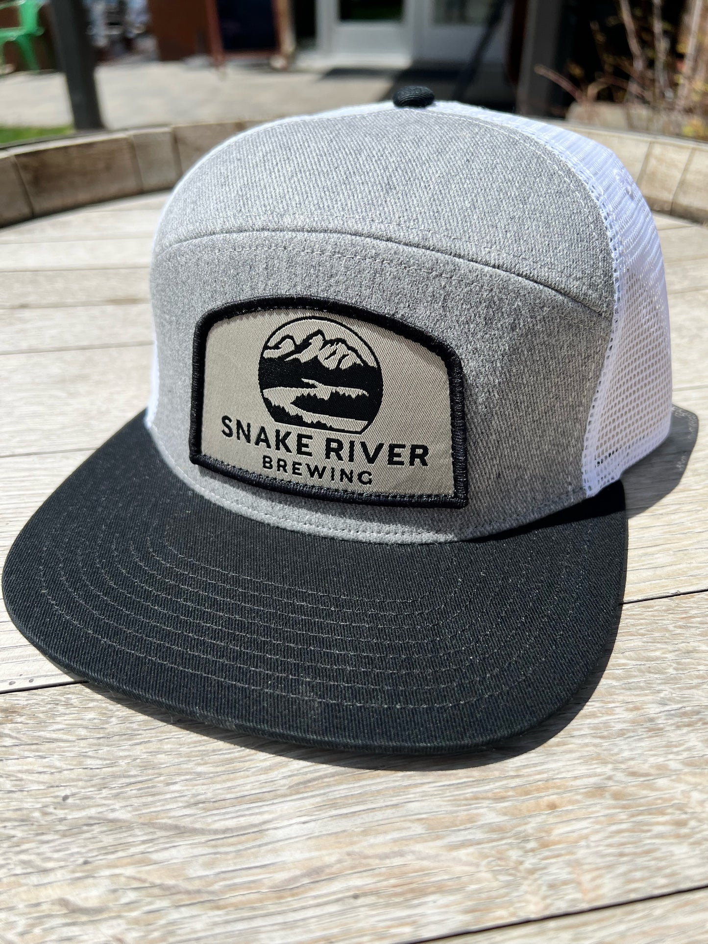 Grey/ Black 6 Panel Flatbill